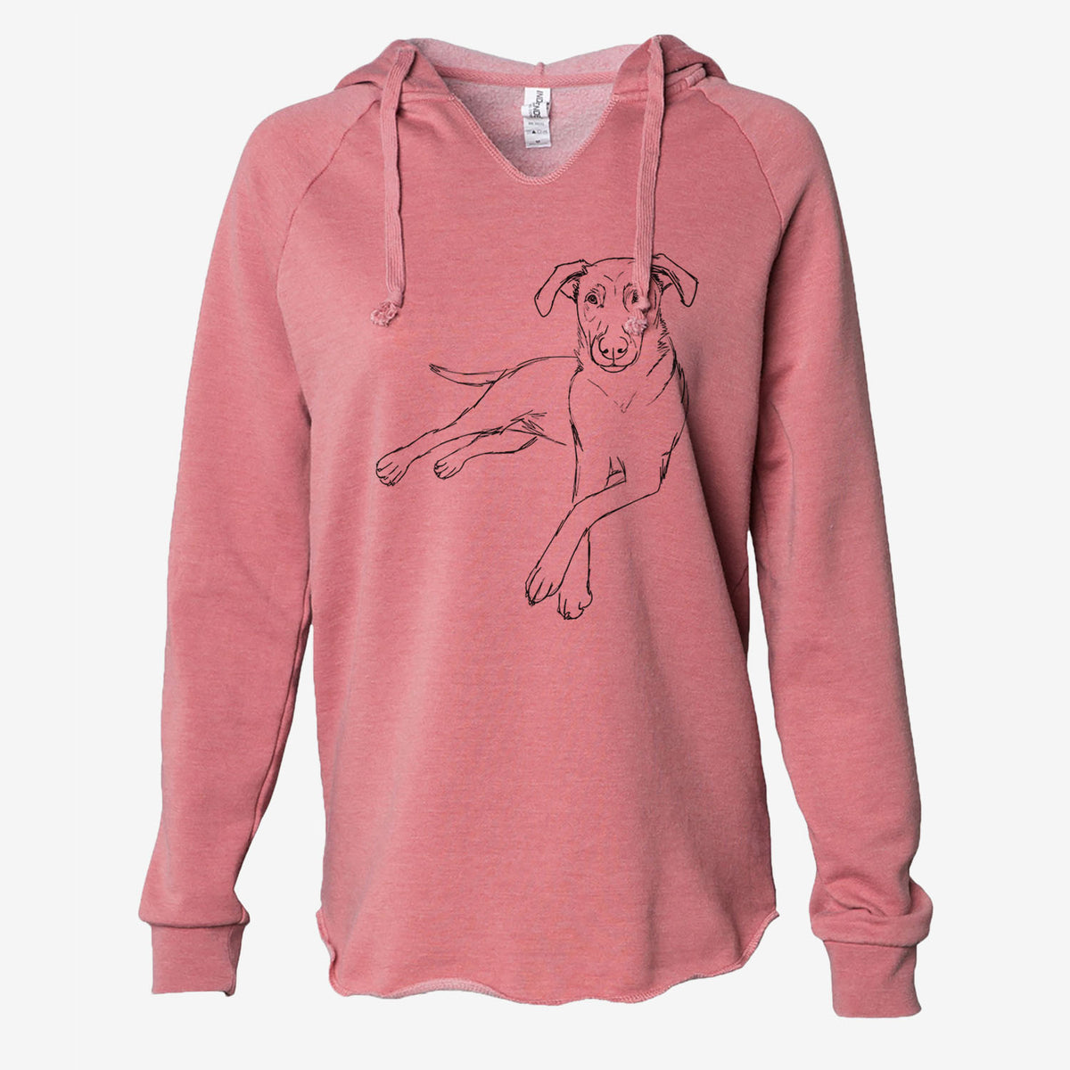 Doodled MillerLabMix the Lab Mix - Cali Wave Hooded Sweatshirt