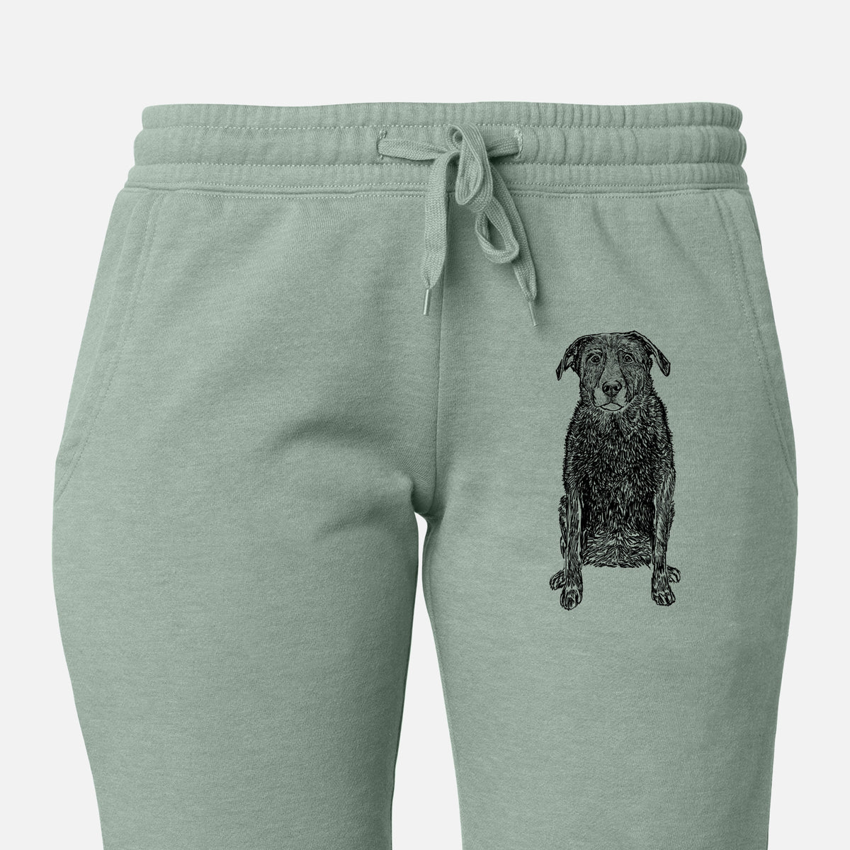 Doodled Millie the Black Lab - Women&#39;s Cali Wave Joggers