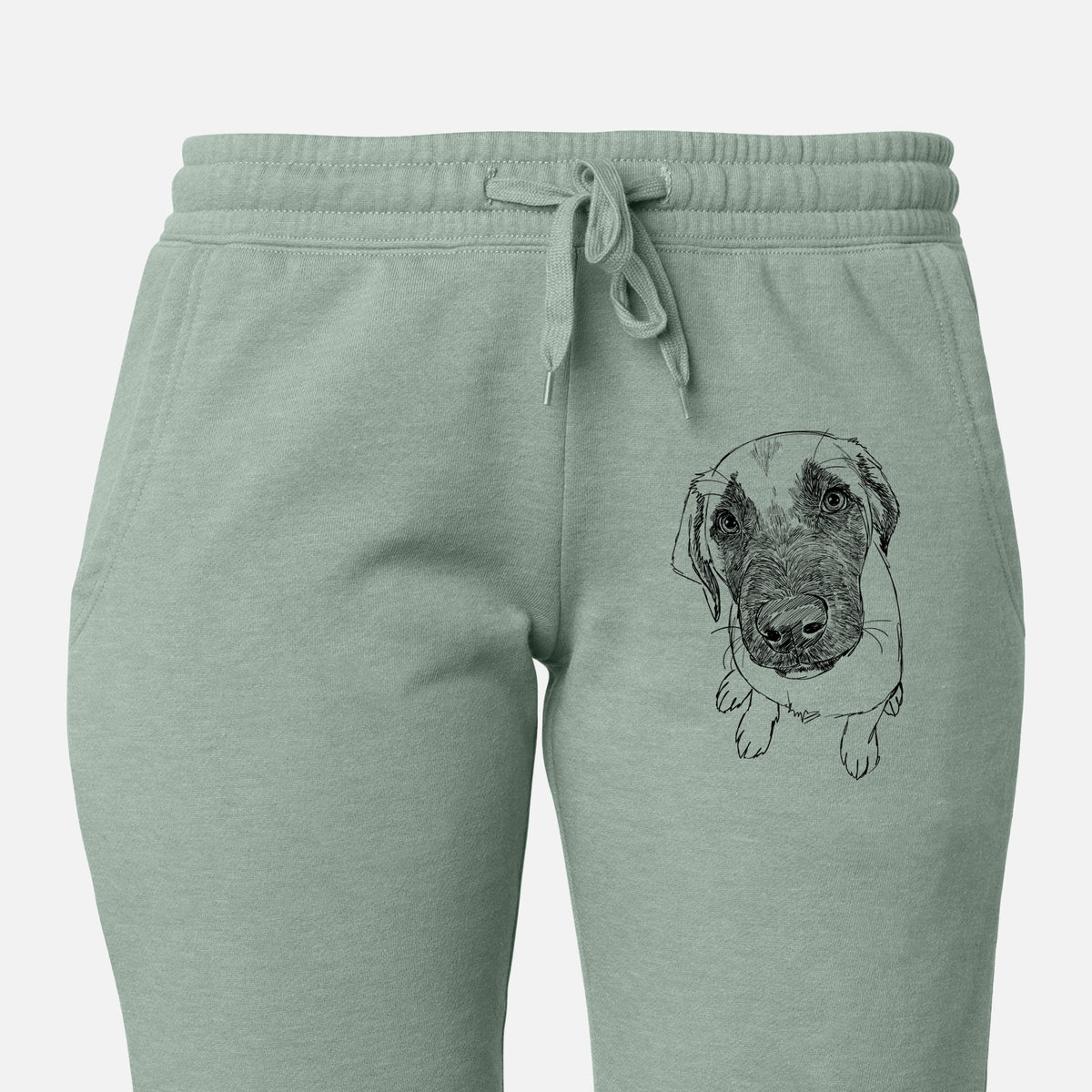 Doodled Millie the Mastiff Malinois Mix - Women&#39;s Cali Wave Joggers