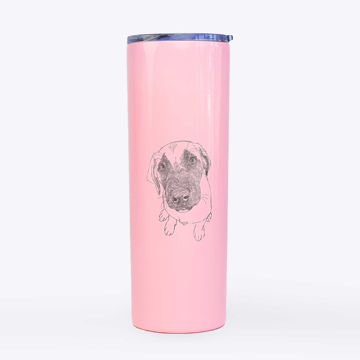 Doodled Millie the Mastiff Malinois Mix - 20oz Skinny Tumbler