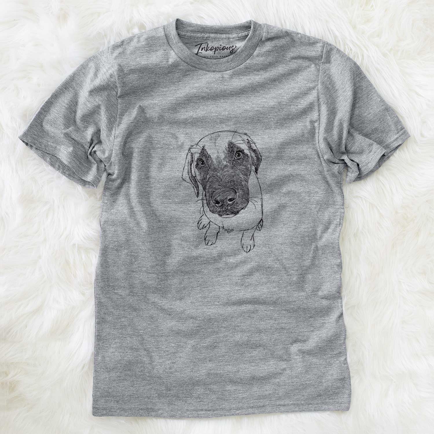 Doodled Millie the Mastiff Malinois Mix - Unisex Crewneck