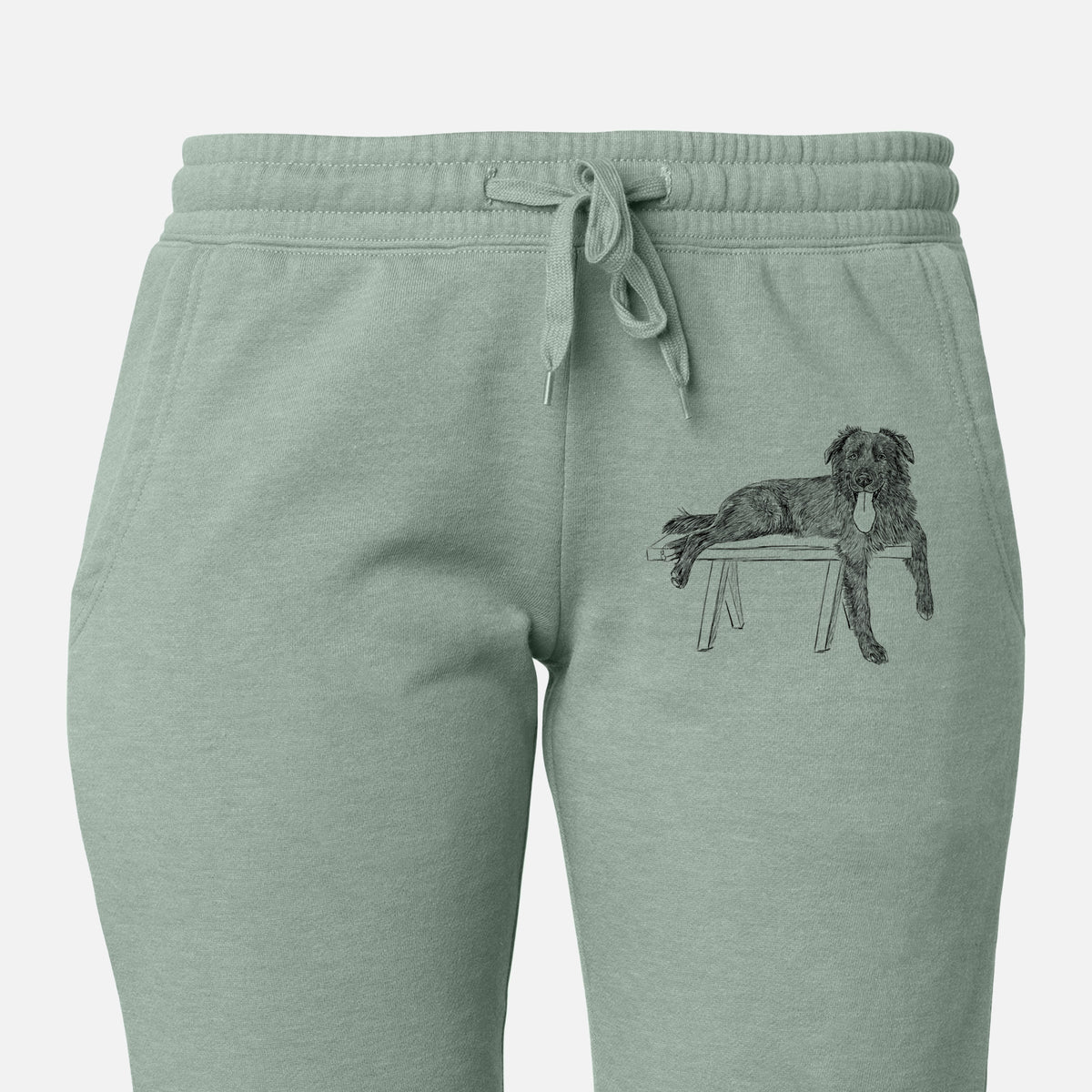 Doodled Millie the Husky Golden Retriever Mix - Women&#39;s Cali Wave Joggers