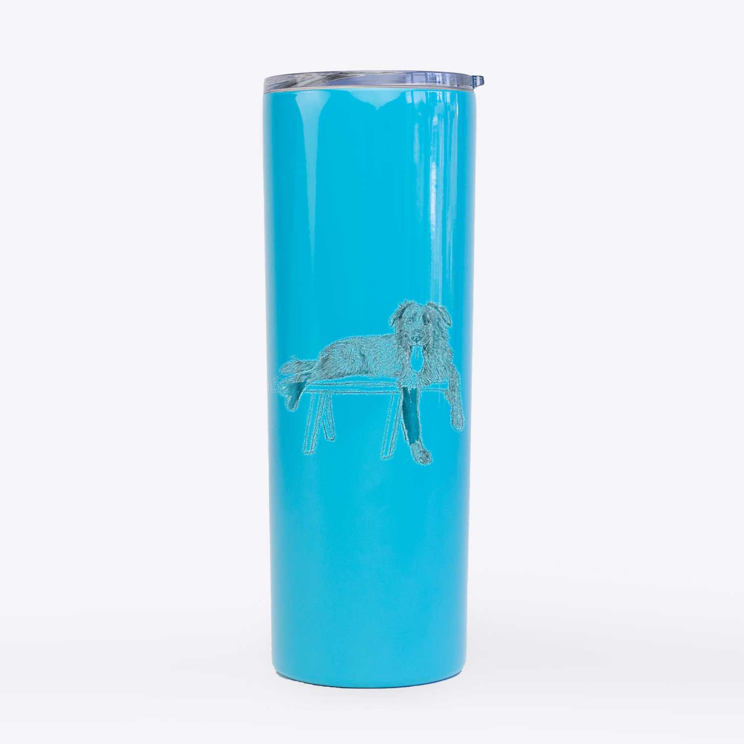 Doodled Millie the Husky Golden Retriver Mix - 20oz Skinny Tumbler