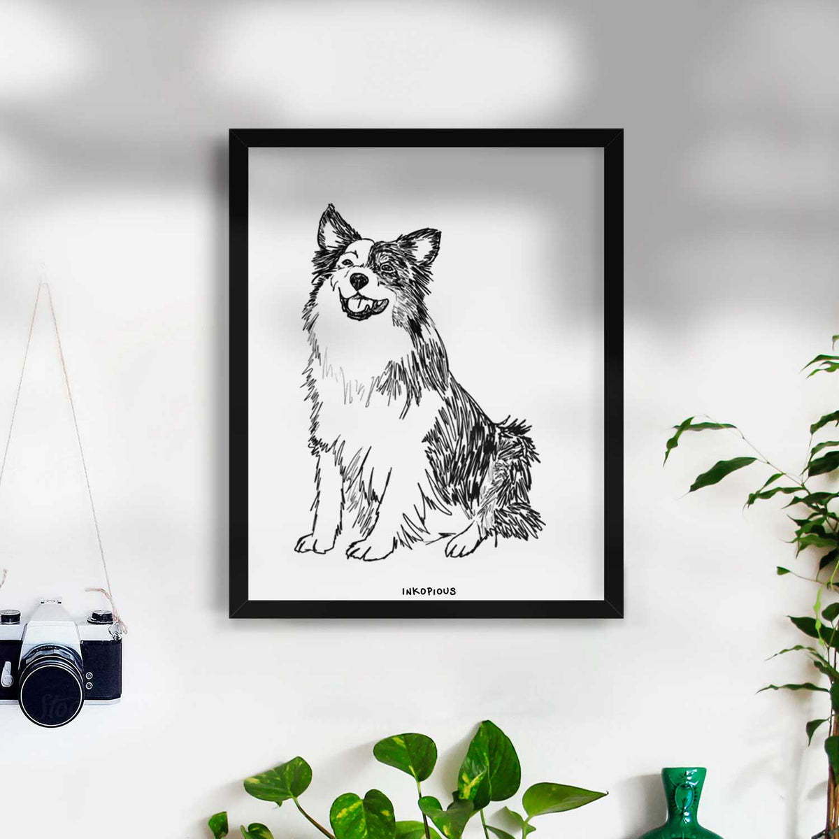 Doodled Mini Jack the Mini Aussie Art Print