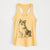 Doodled Mini Jack the Mini Aussie - Women's Racerback Tanktop