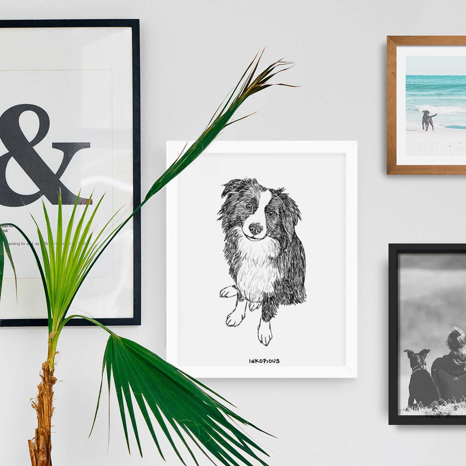 Doodled Mini Millie the Mini Aussie Art Print