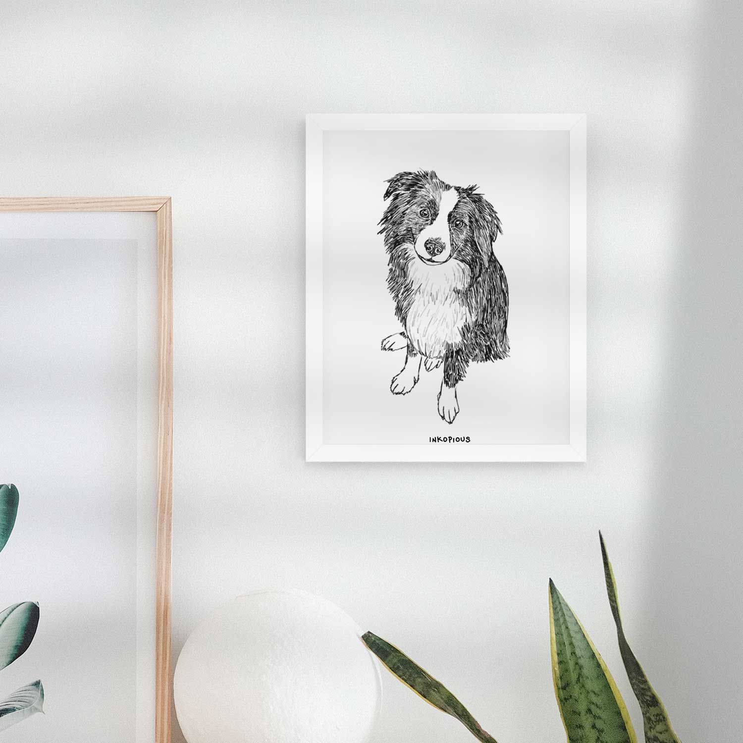 Doodled Mini Millie the Mini Aussie Art Print