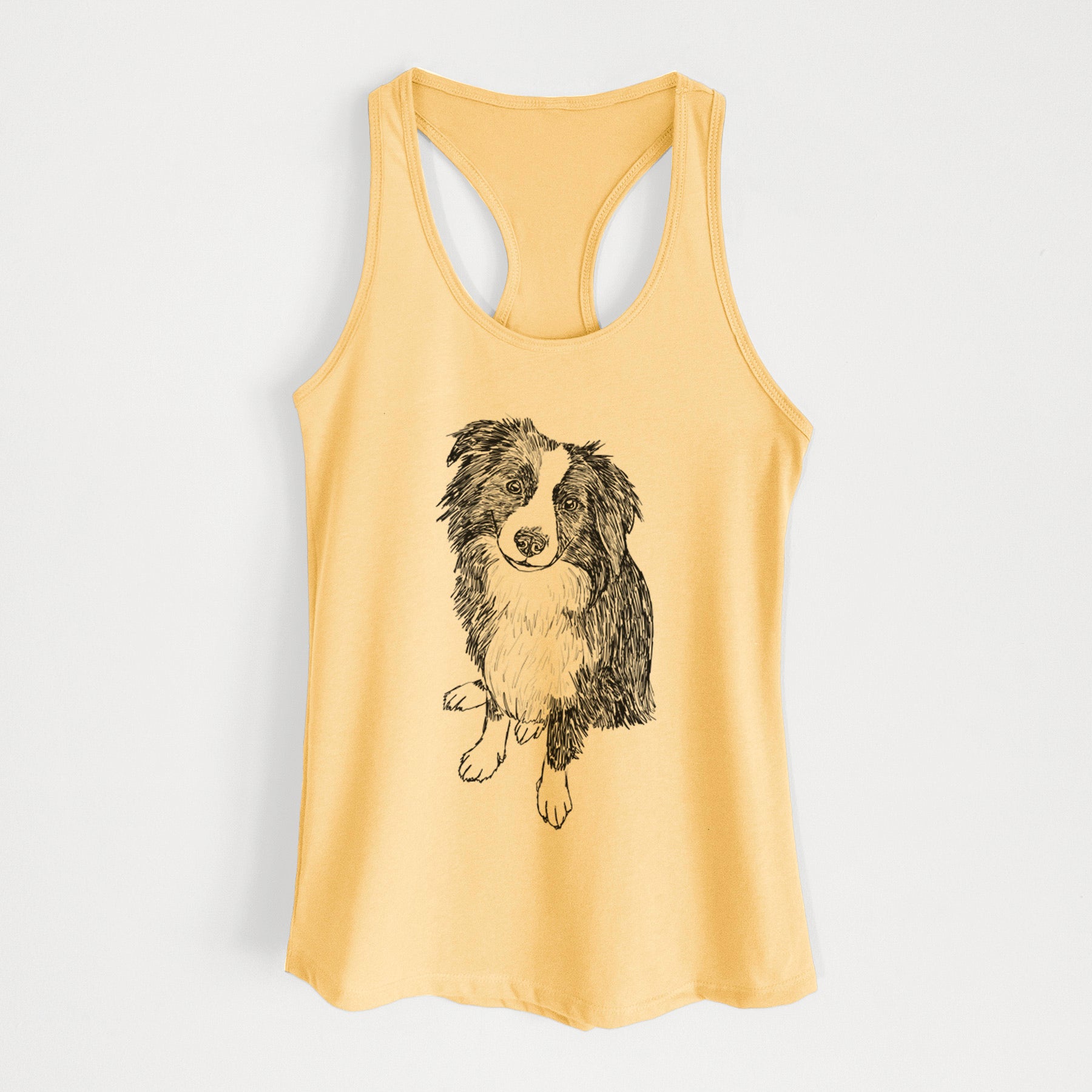 Doodled Mini Millie the Mini Aussie - Women's Racerback Tanktop