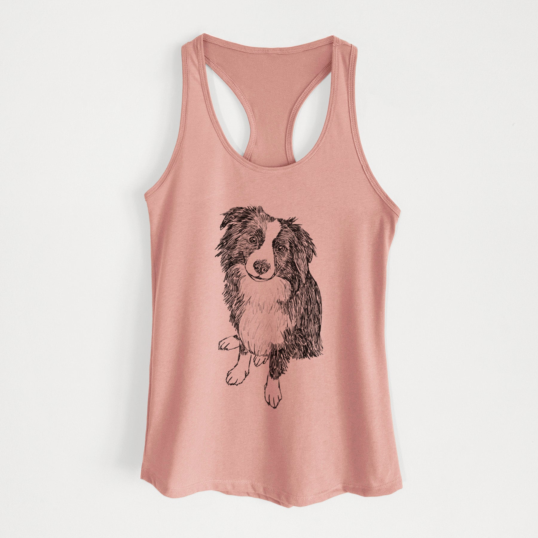 Doodled Mini Millie the Mini Aussie - Women's Racerback Tanktop