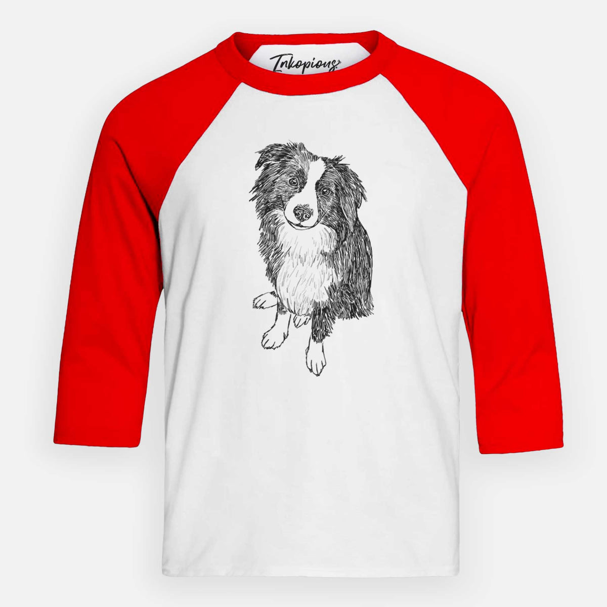 Doodled Mini Millie the Mini Aussie - Youth 3/4 Long Sleeve