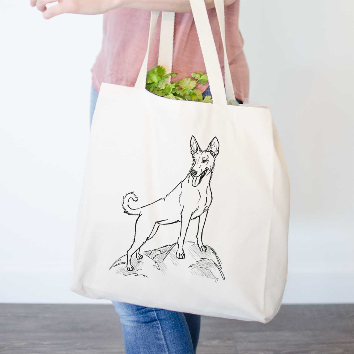 Doodled Mochi the Carolina Dog - Tote Bag