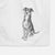 Doodled Moose the American Staffordshire Terrier Decorative Hand Towel