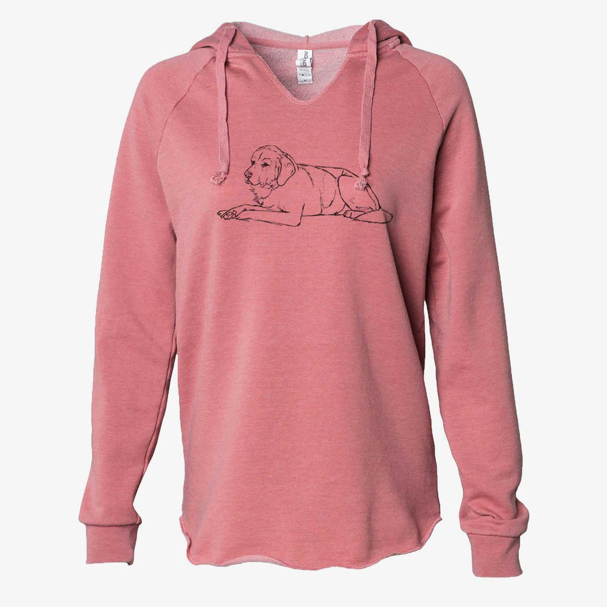 Doodled Mr. Stone the Mixed Breed - Cali Wave Hooded Sweatshirt
