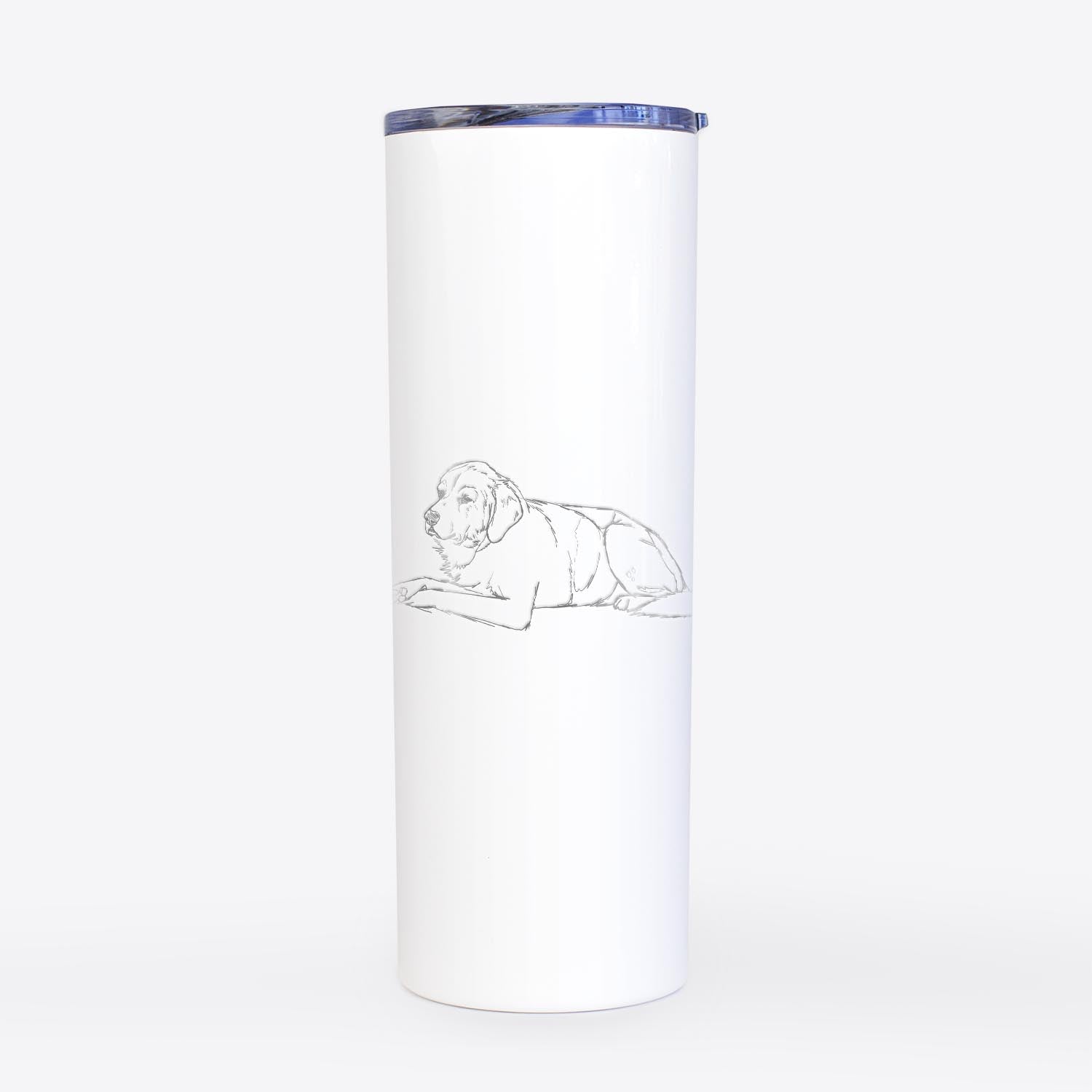 Doodled Mr. Stone the Mixed Breed - 20oz Skinny Tumbler