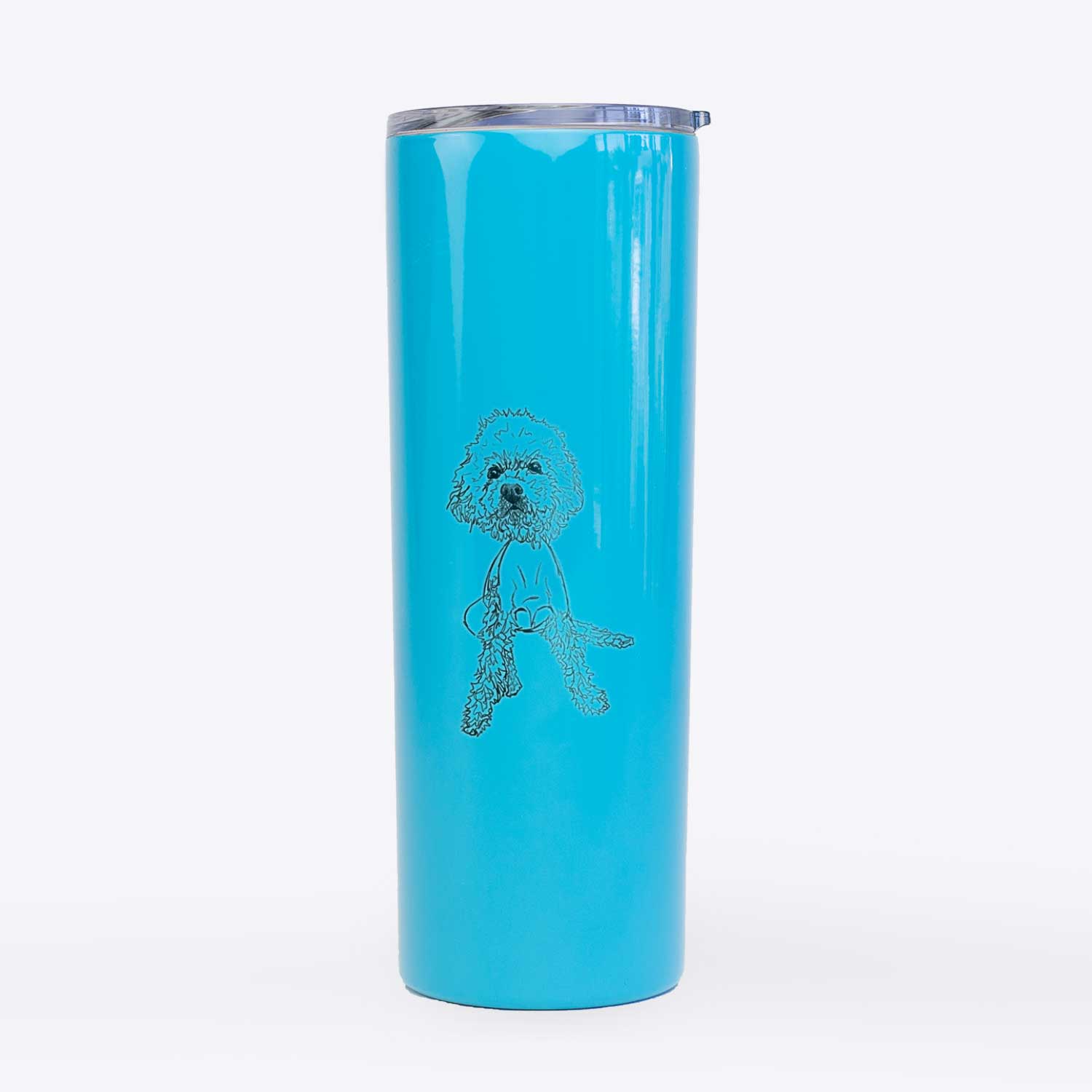 Doodled Muffin the Poodle Mix - 20oz Skinny Tumbler