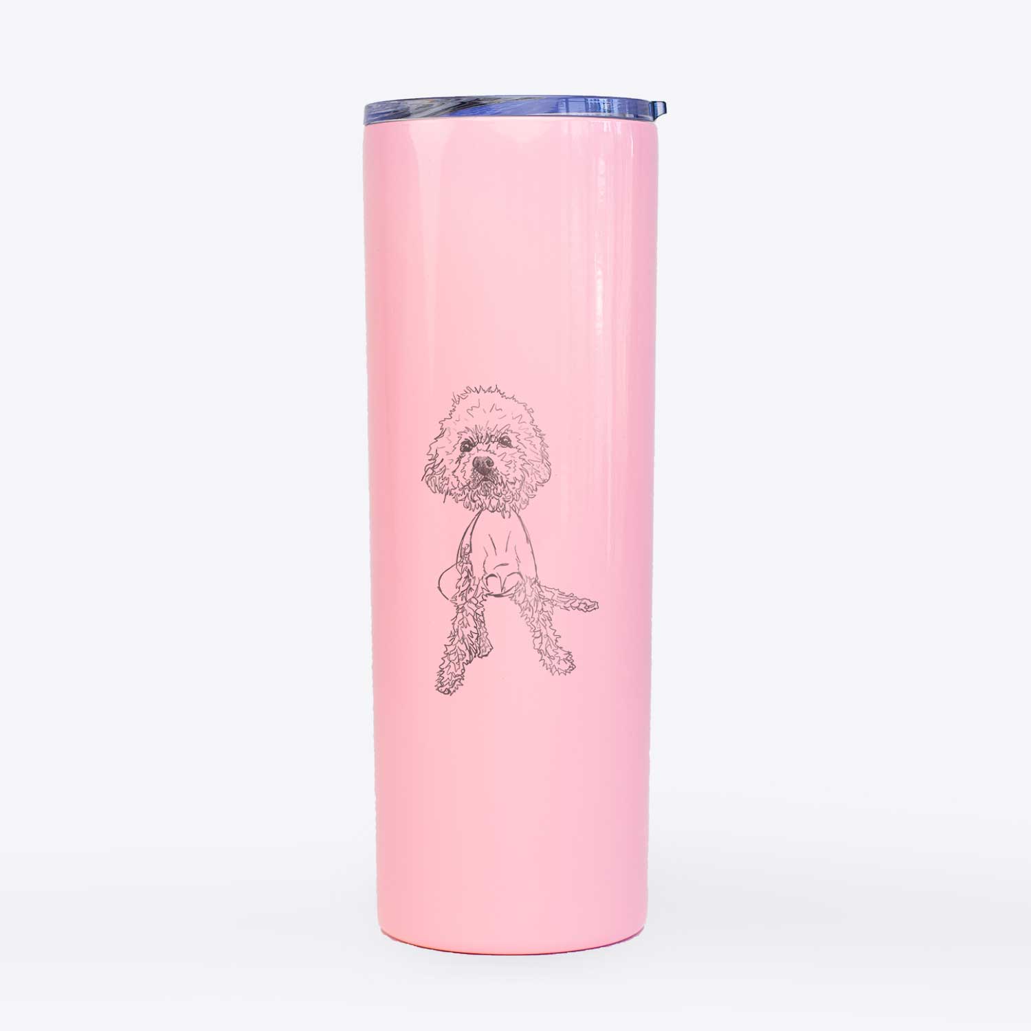 Doodled Muffin the Poodle Mix - 20oz Skinny Tumbler