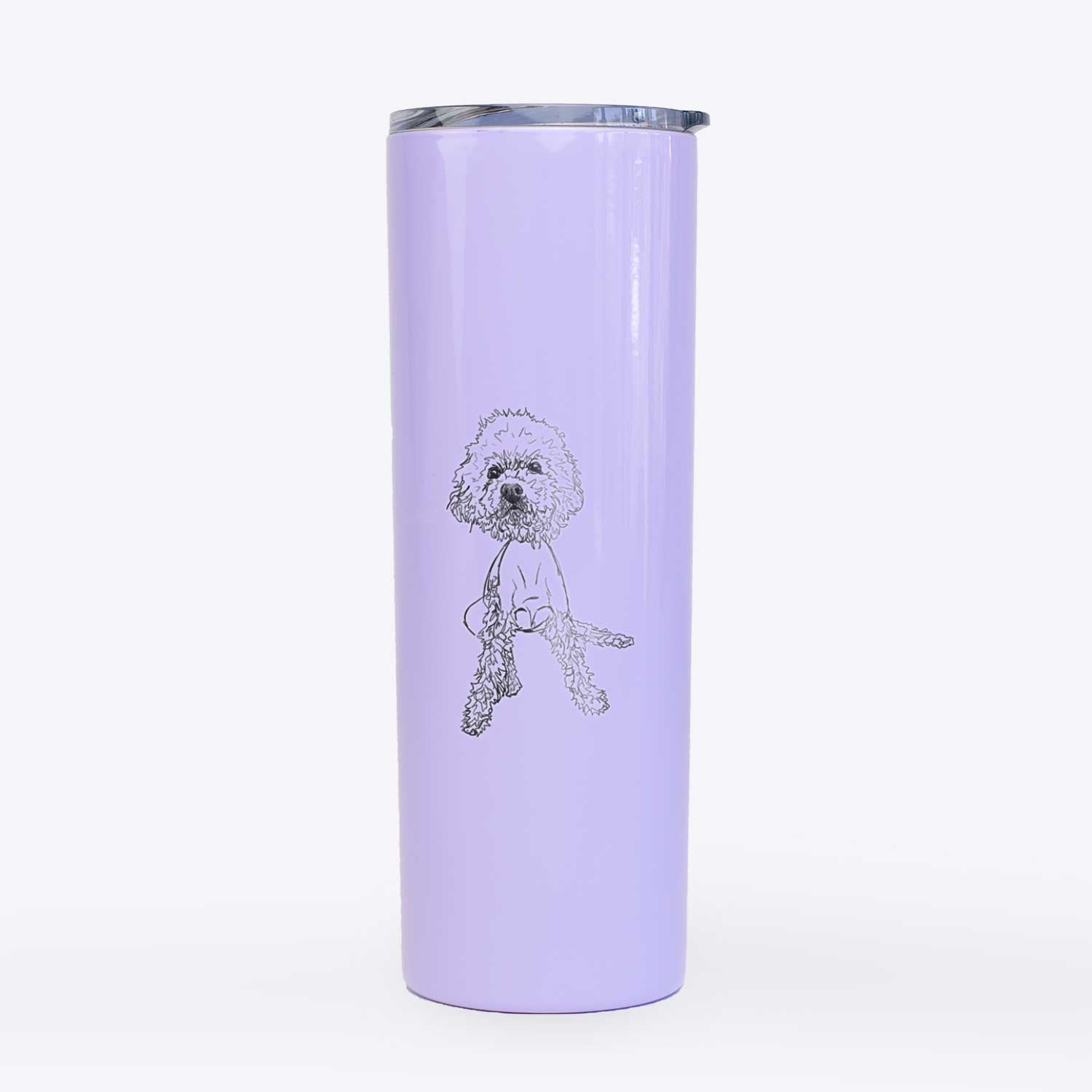 Doodled Muffin the Poodle Mix - 20oz Skinny Tumbler