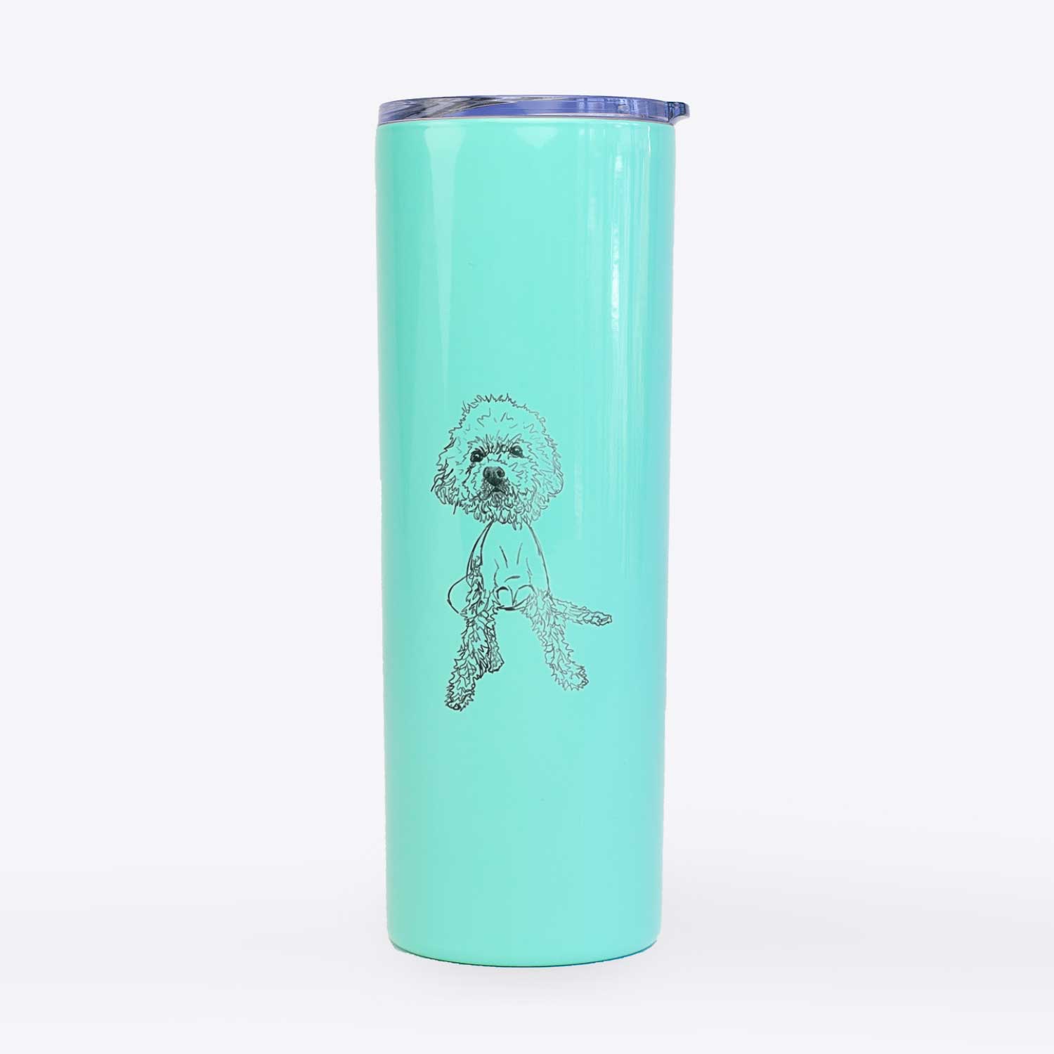 Doodled Muffin the Poodle Mix - 20oz Skinny Tumbler