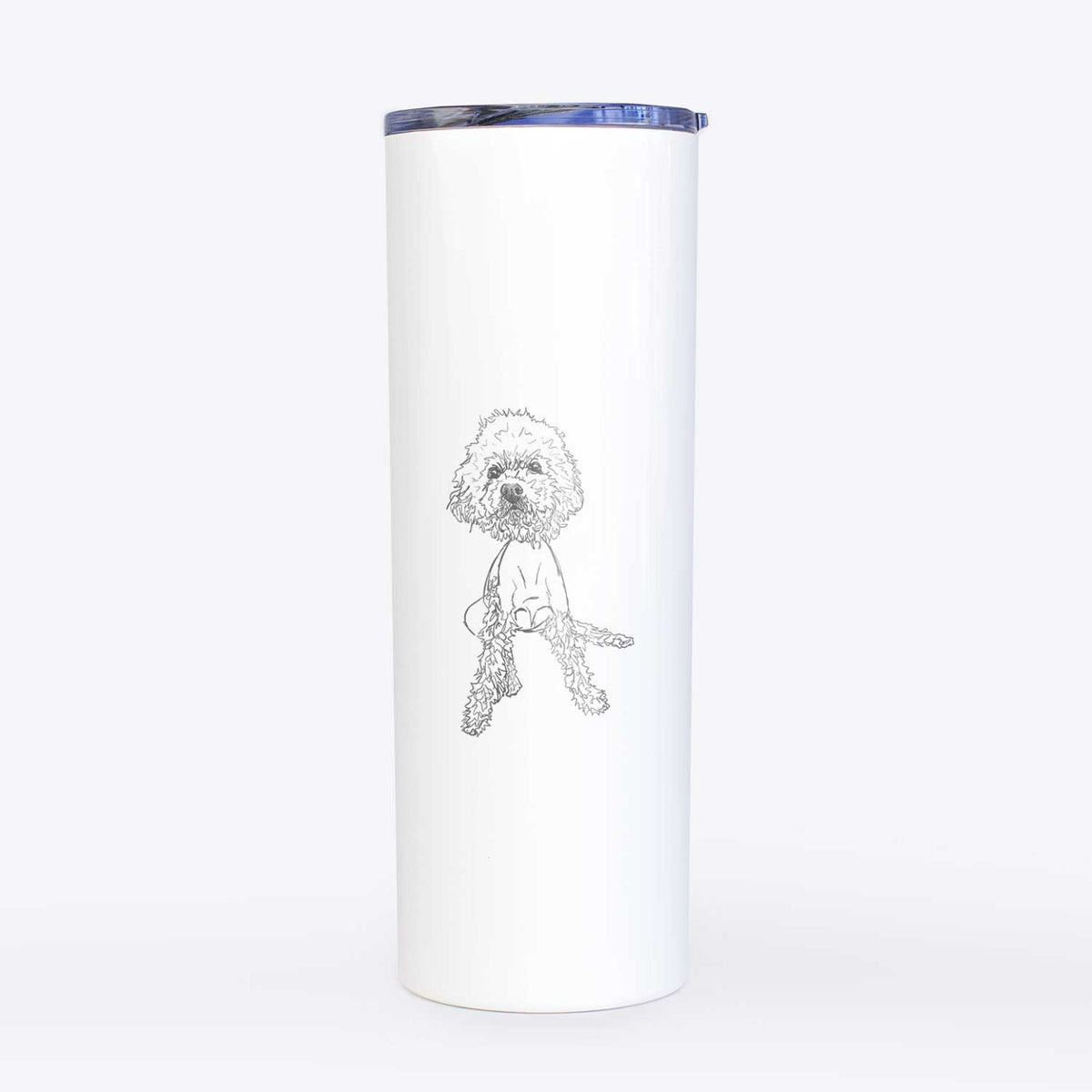 Doodled Muffin the Poodle Mix - 20oz Skinny Tumbler