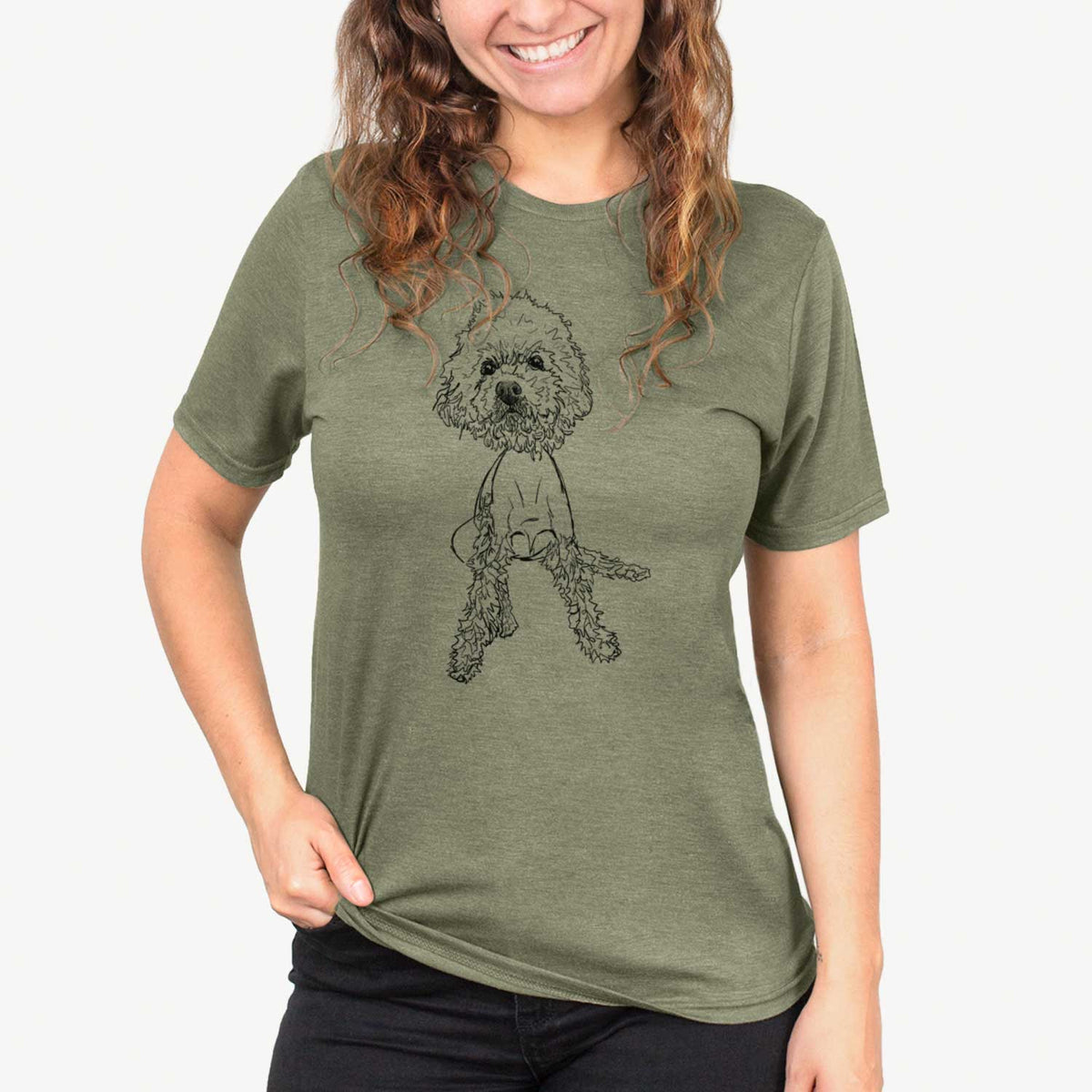 Doodled Muffin the Poodle Mix - Unisex Crewneck
