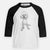 Doodled Muffin the Poodle Mix - Youth 3/4 Long Sleeve