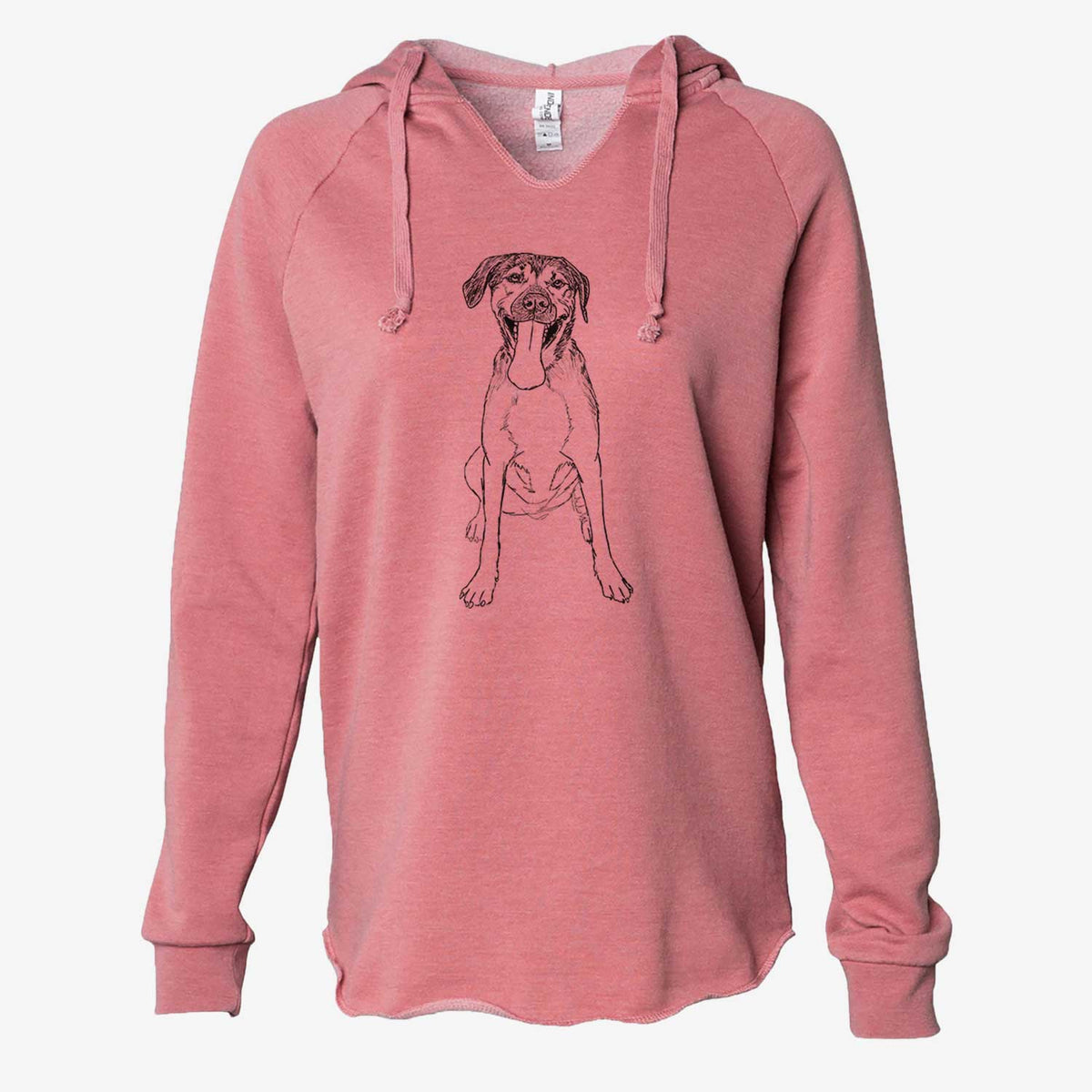 Doodled Murphy the Mixed Breed - Cali Wave Hooded Sweatshirt