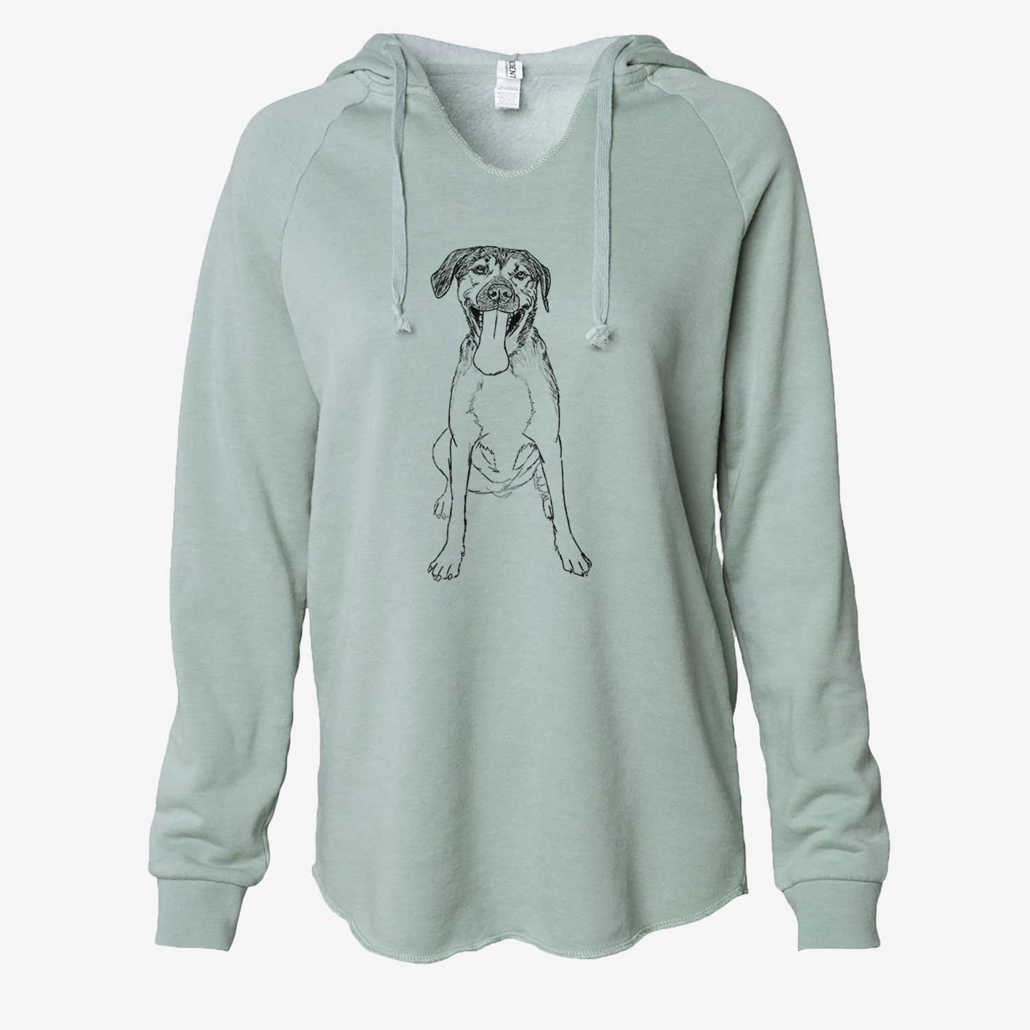 Doodled Murphy the Mixed Breed - Cali Wave Hooded Sweatshirt