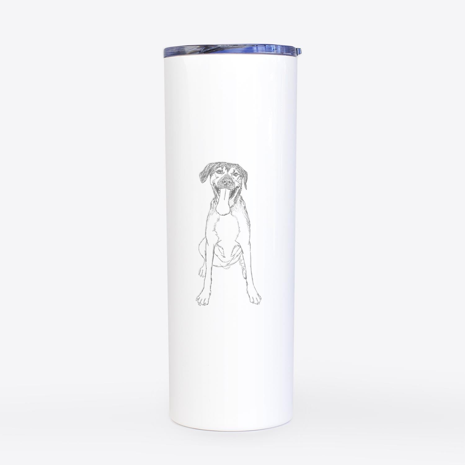 Doodled Murphy the Mixed Breed - 20oz Skinny Tumbler