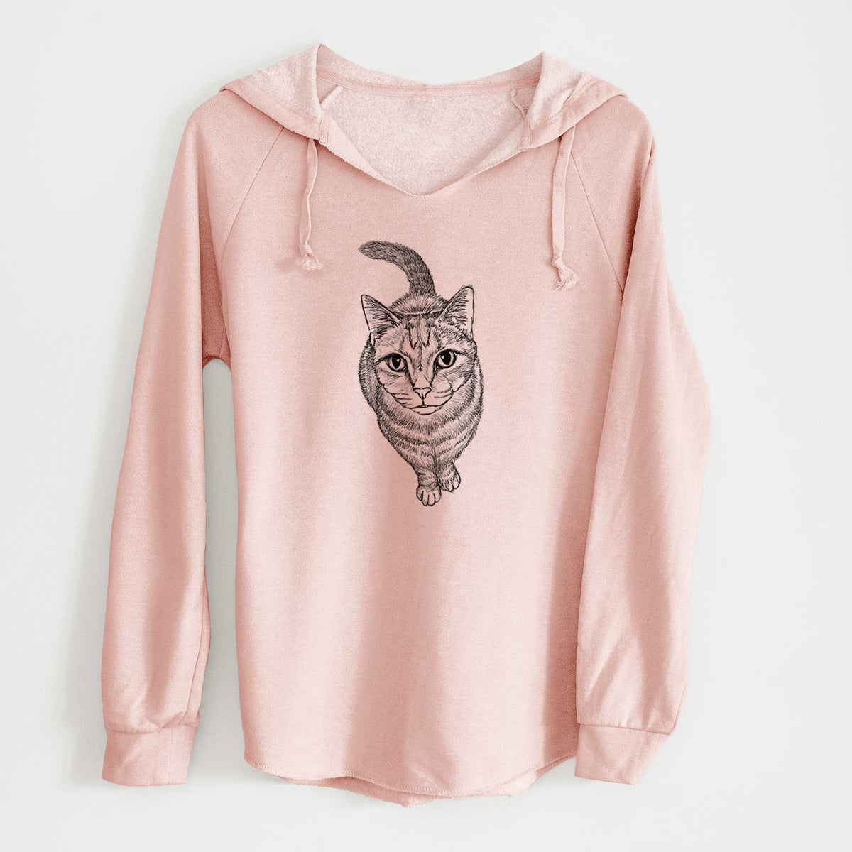 Doodled Nahla the Tabby Cat - Cali Wave Hooded Sweatshirt