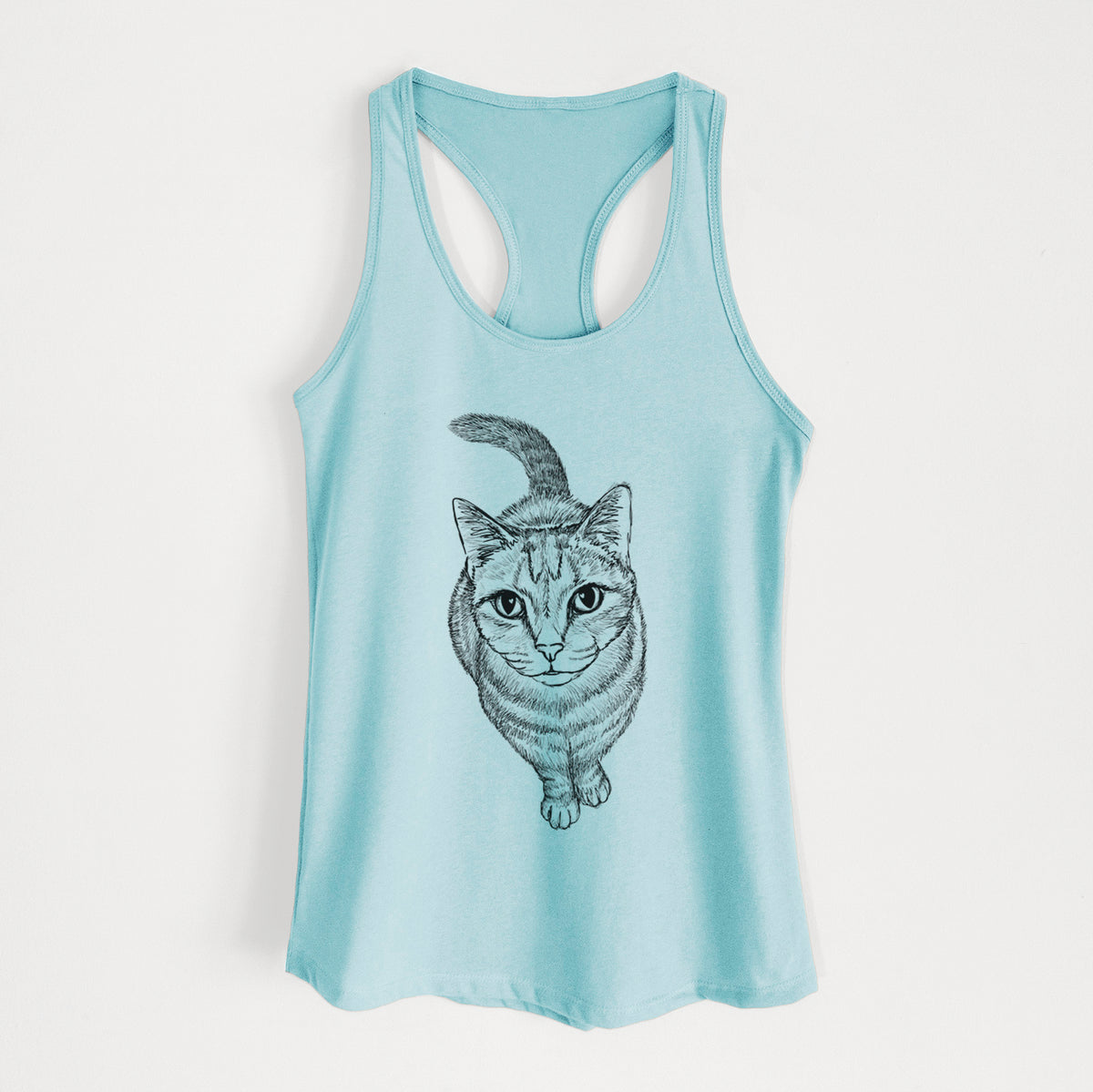 Doodled Nahla the Tabby Cat - Women&#39;s Racerback Tanktop