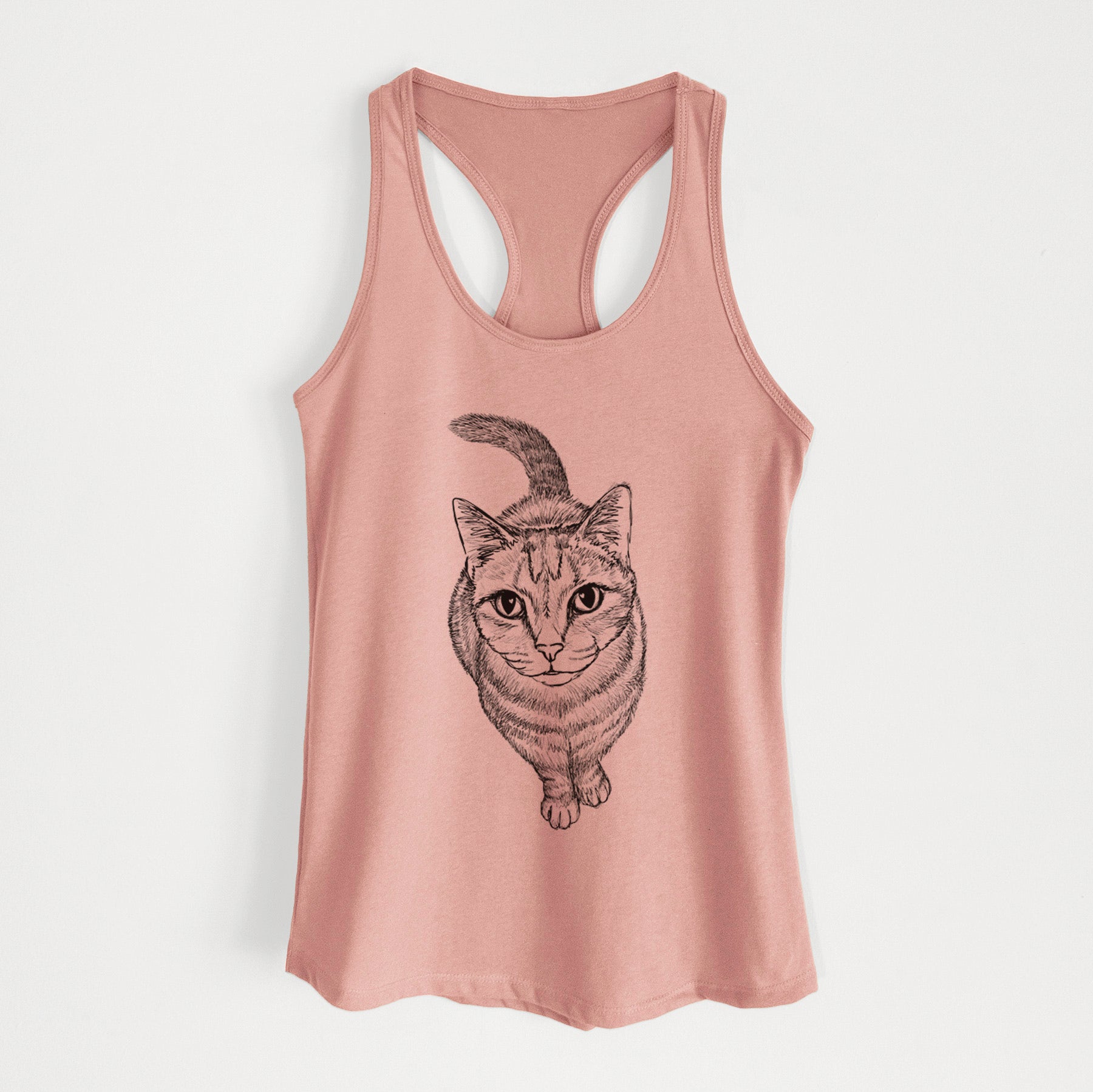 Doodled Nahla the Tabby Cat - Women's Racerback Tanktop