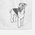 Doodled Nash the Airedale Terrier Decorative Hand Towel