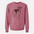 Doodled Nash the Airedale Terrier - Unisex Pigment Dyed Crew Sweatshirt