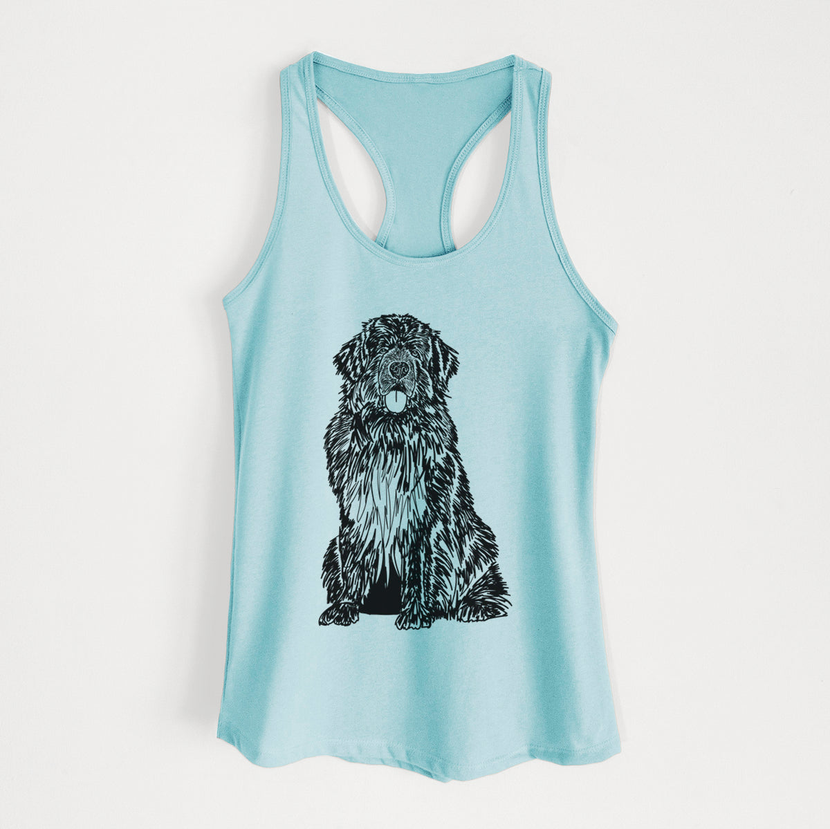 Doodled Newfoundland - Women&#39;s Racerback Tanktop