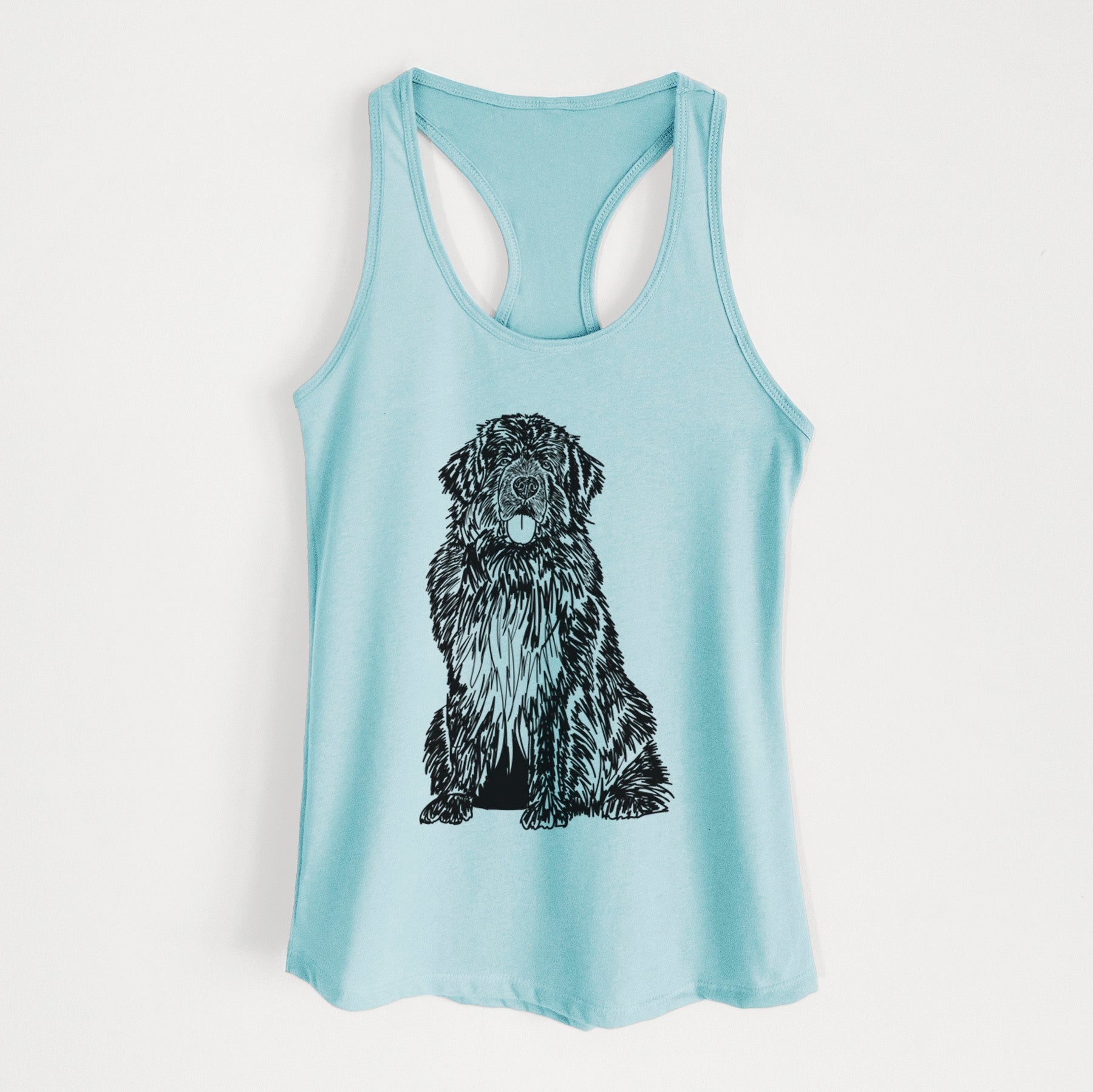 Doodled Newfoundland - Women's Racerback Tanktop