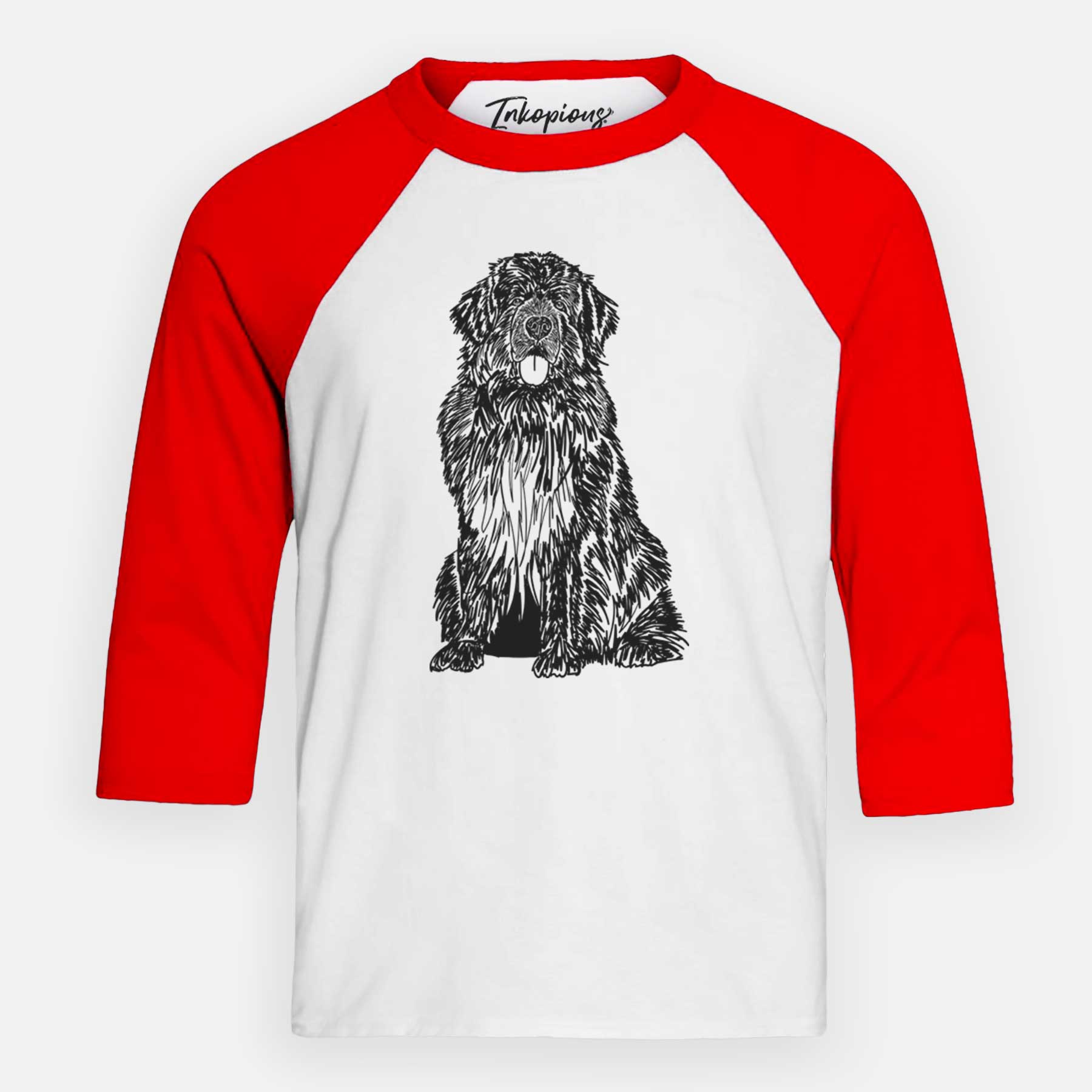 Doodled Newfoundland - Youth 3/4 Long Sleeve