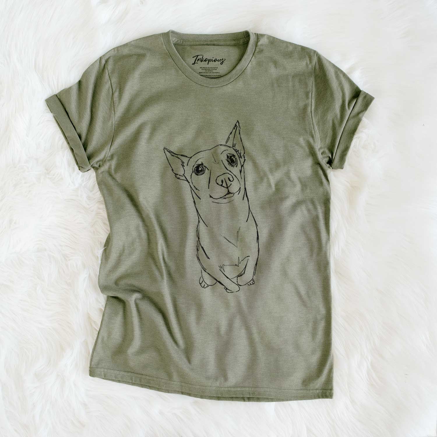 Doodled Nico Suave the Chihuahua Mix - Unisex Crewneck