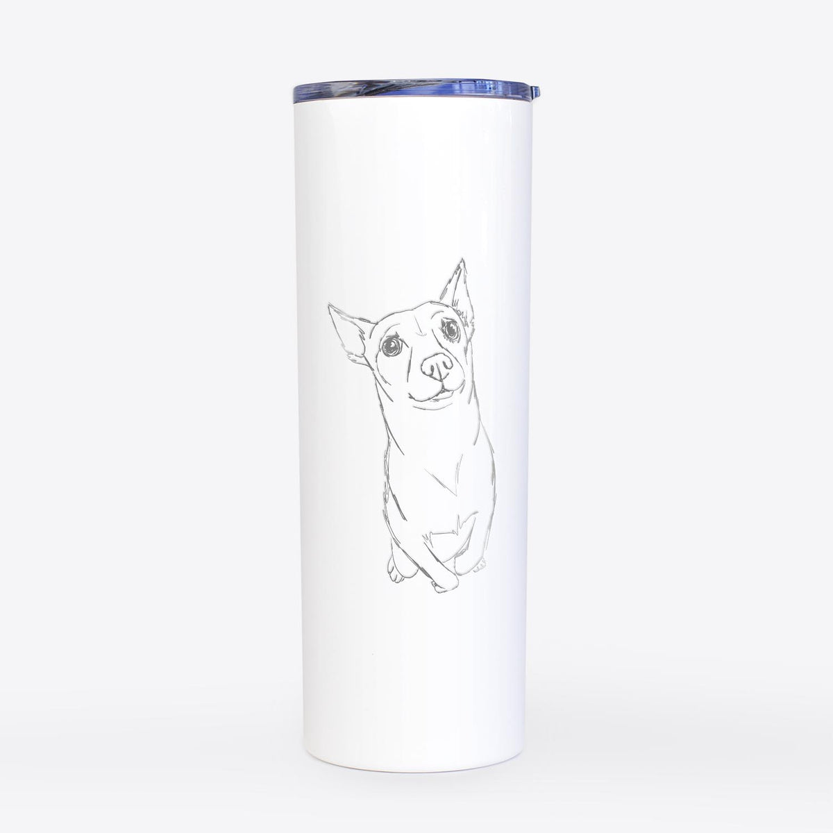 Doodled Nico Suave the Chihuahua Mix - 20oz Skinny Tumbler