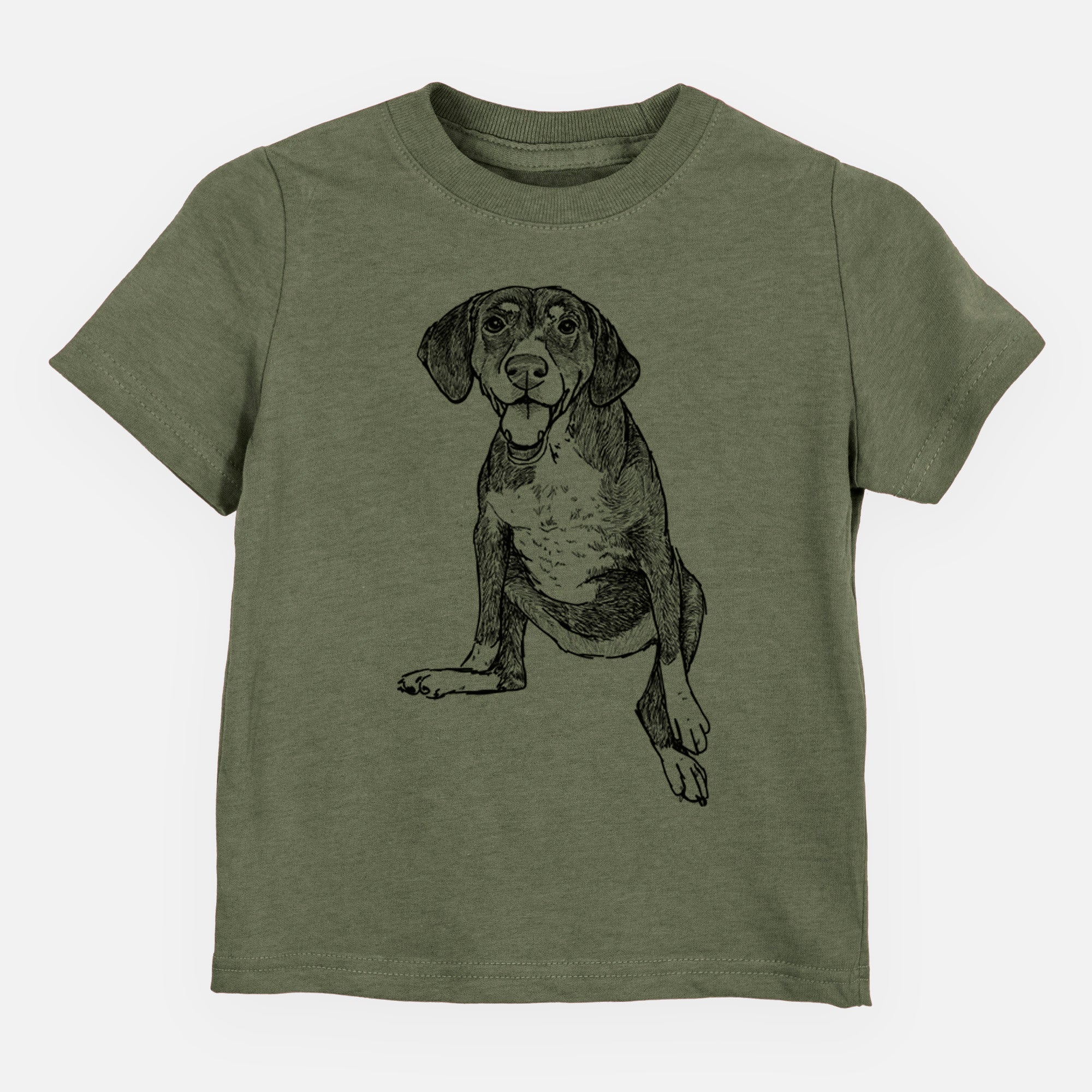 Doodled Nova the German Shorthaired Pointer Setter Mix - Kids/Youth/Toddler Shirt