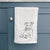 Doodled Nugget the Pitbull Decorative Hand Towel