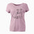 Doodled Nugget the Pitbull - Women's V-neck Shirt