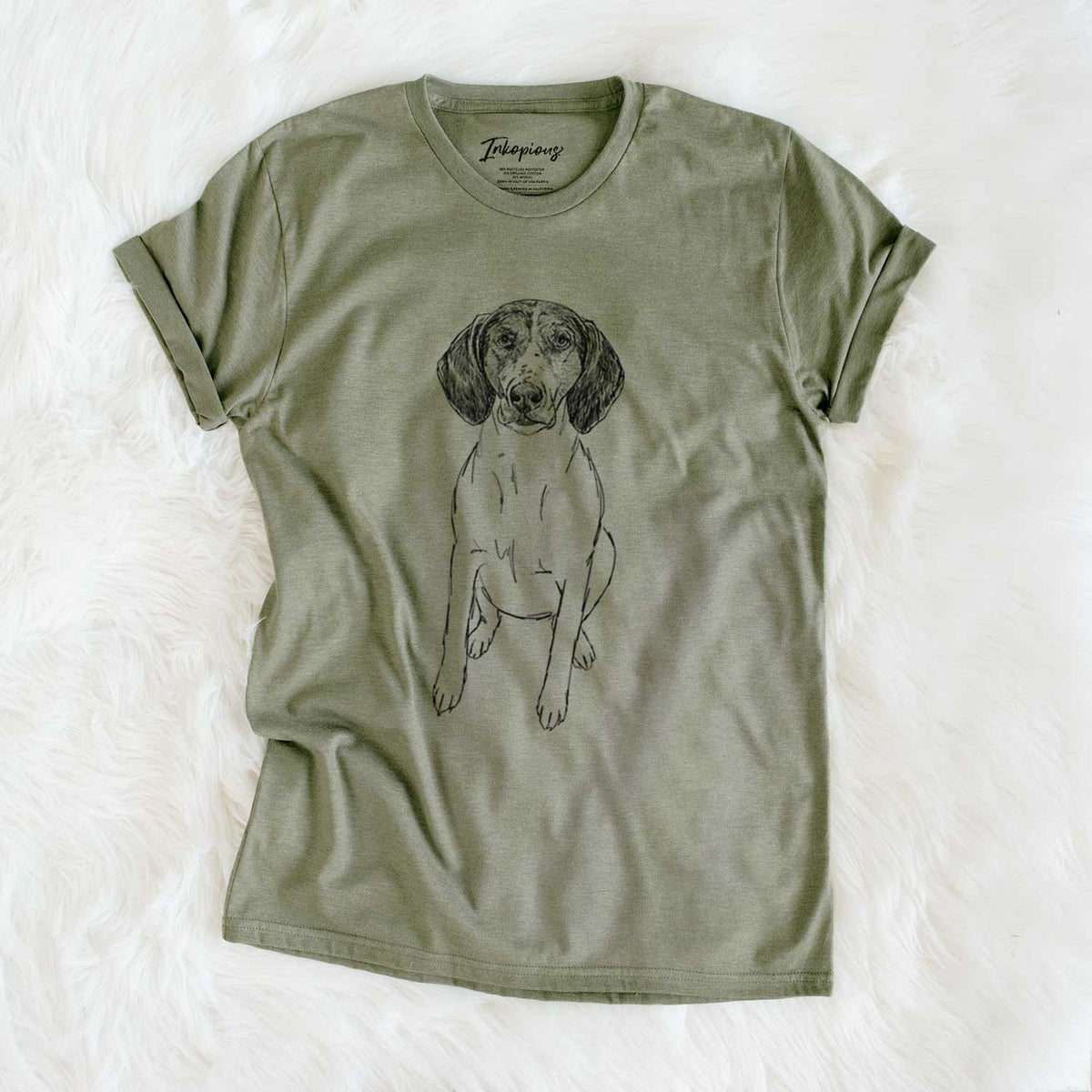 Doodled O Jane the Treeing Walker Coonhound - Unisex Crewneck