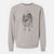 Doodled Oban Bear the Norwegian Elkhound - Unisex Pigment Dyed Crew Sweatshirt