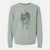 Doodled Oban Bear the Norwegian Elkhound - Unisex Pigment Dyed Crew Sweatshirt