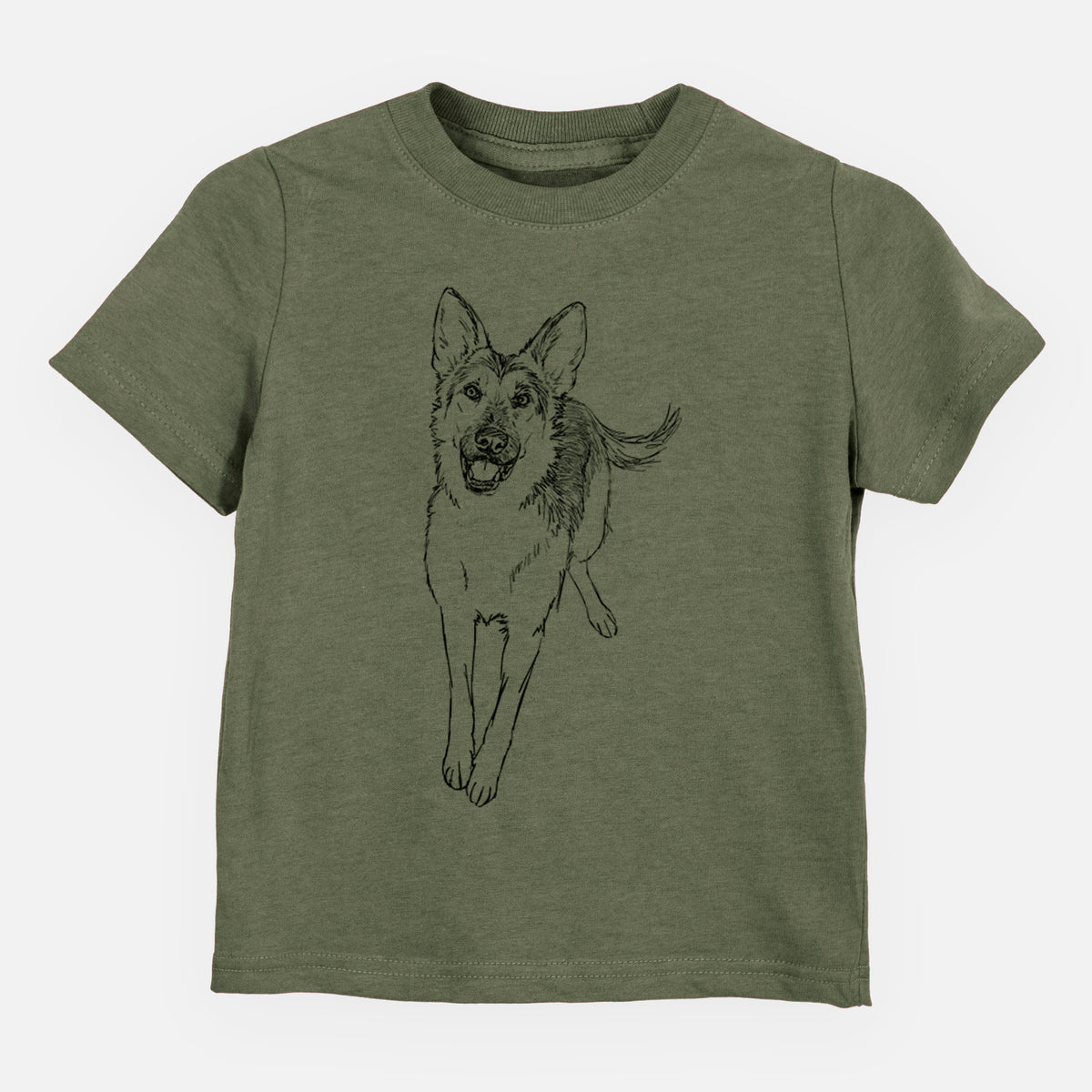 Doodled Odie the German Shepherd - Kids/Youth/Toddler Shirt