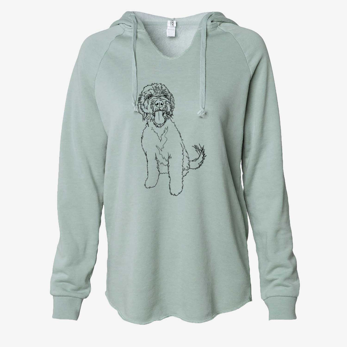Doodled Oliver the Labradoodle - Cali Wave Hooded Sweatshirt