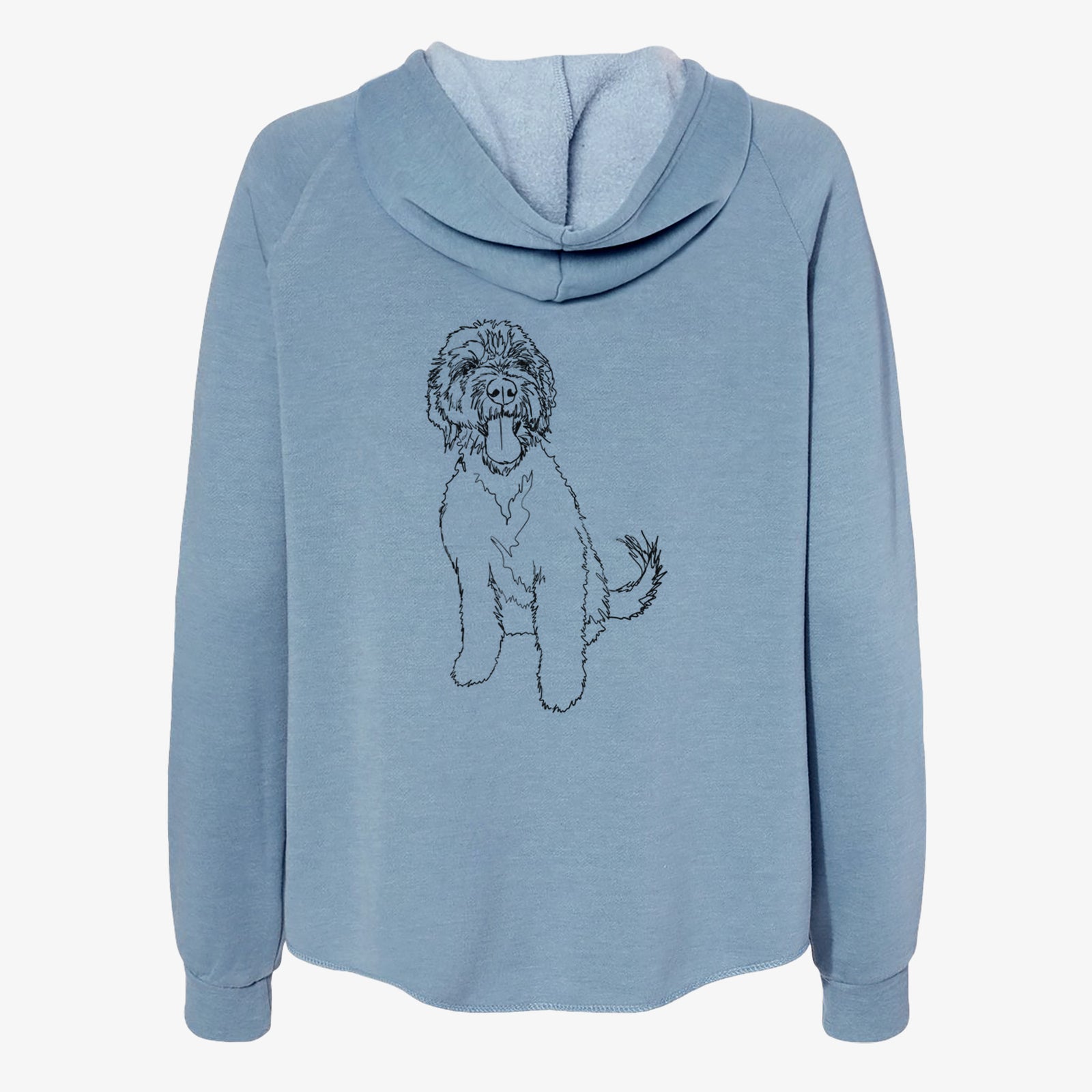 Doodled Oliver the Labradoodle - Women's Cali Wave Zip-Up Sweatshirt