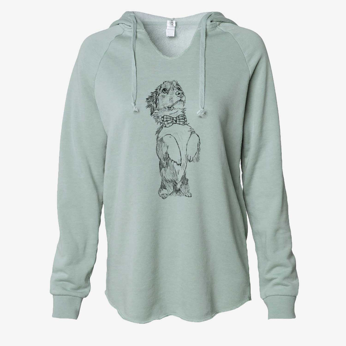 Doodled Oliver the Mixed Breed - Cali Wave Hooded Sweatshirt