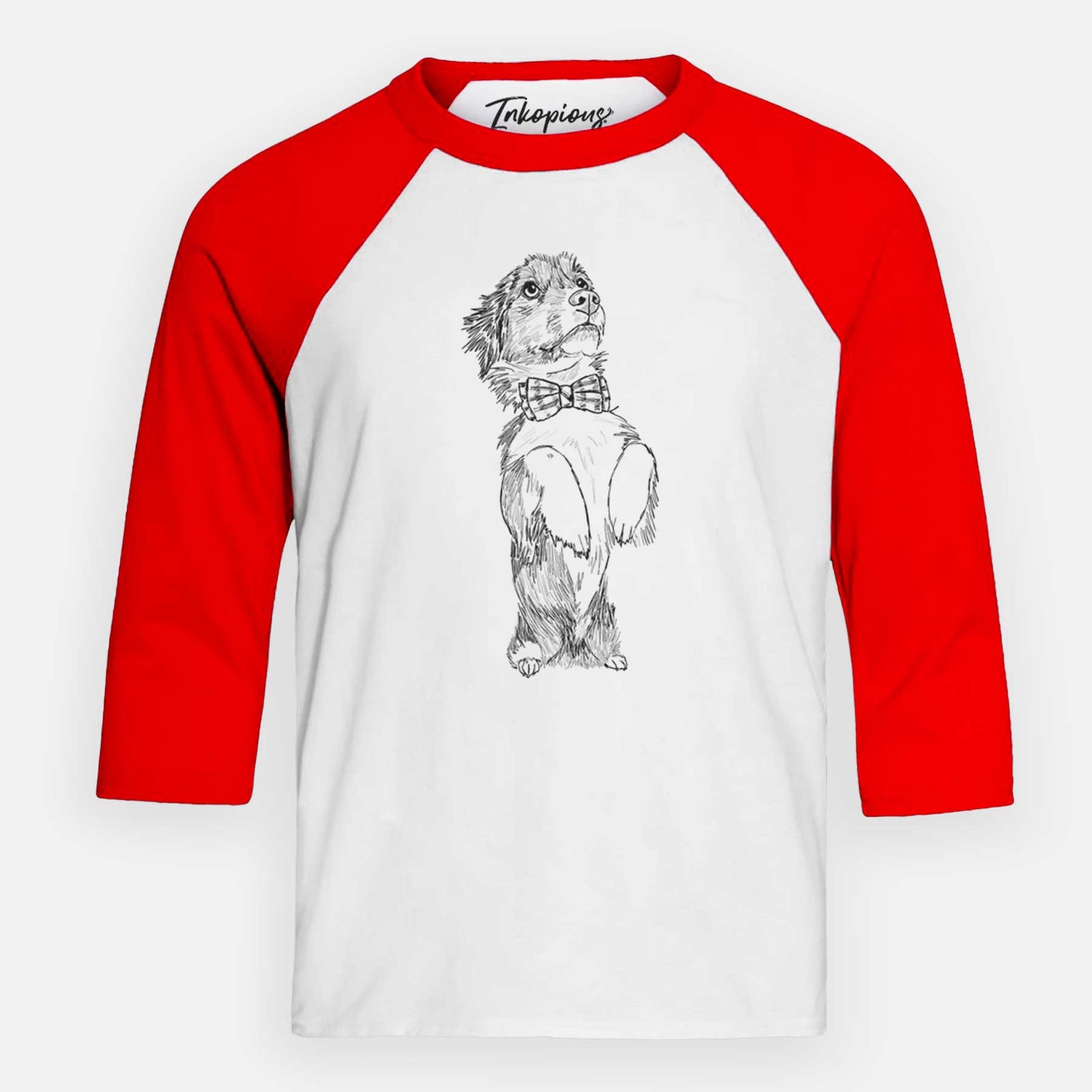 Doodled Oliver the Mixed Breed - Youth 3/4 Long Sleeve