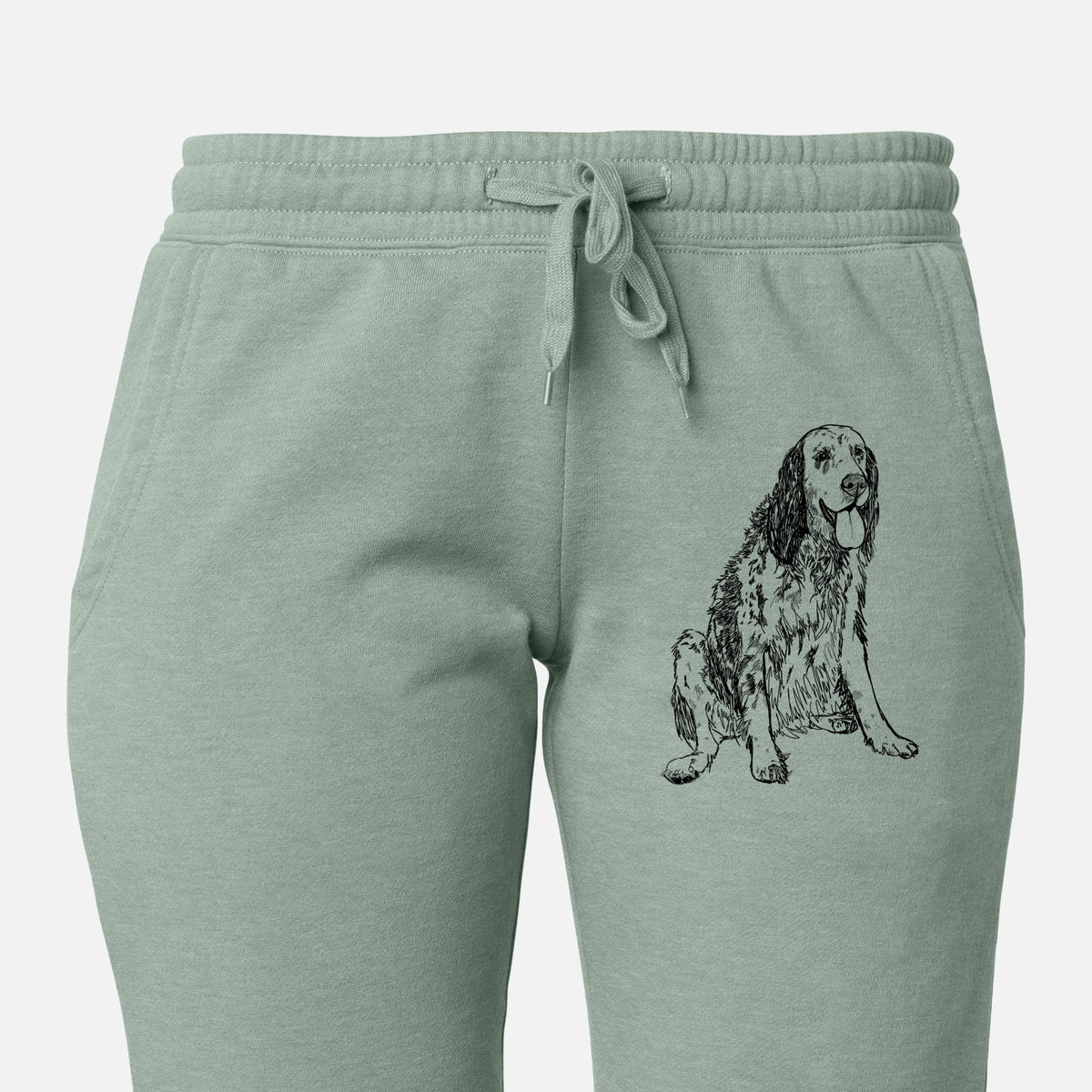 Doodled Otis the English Setter - Women&#39;s Cali Wave Joggers